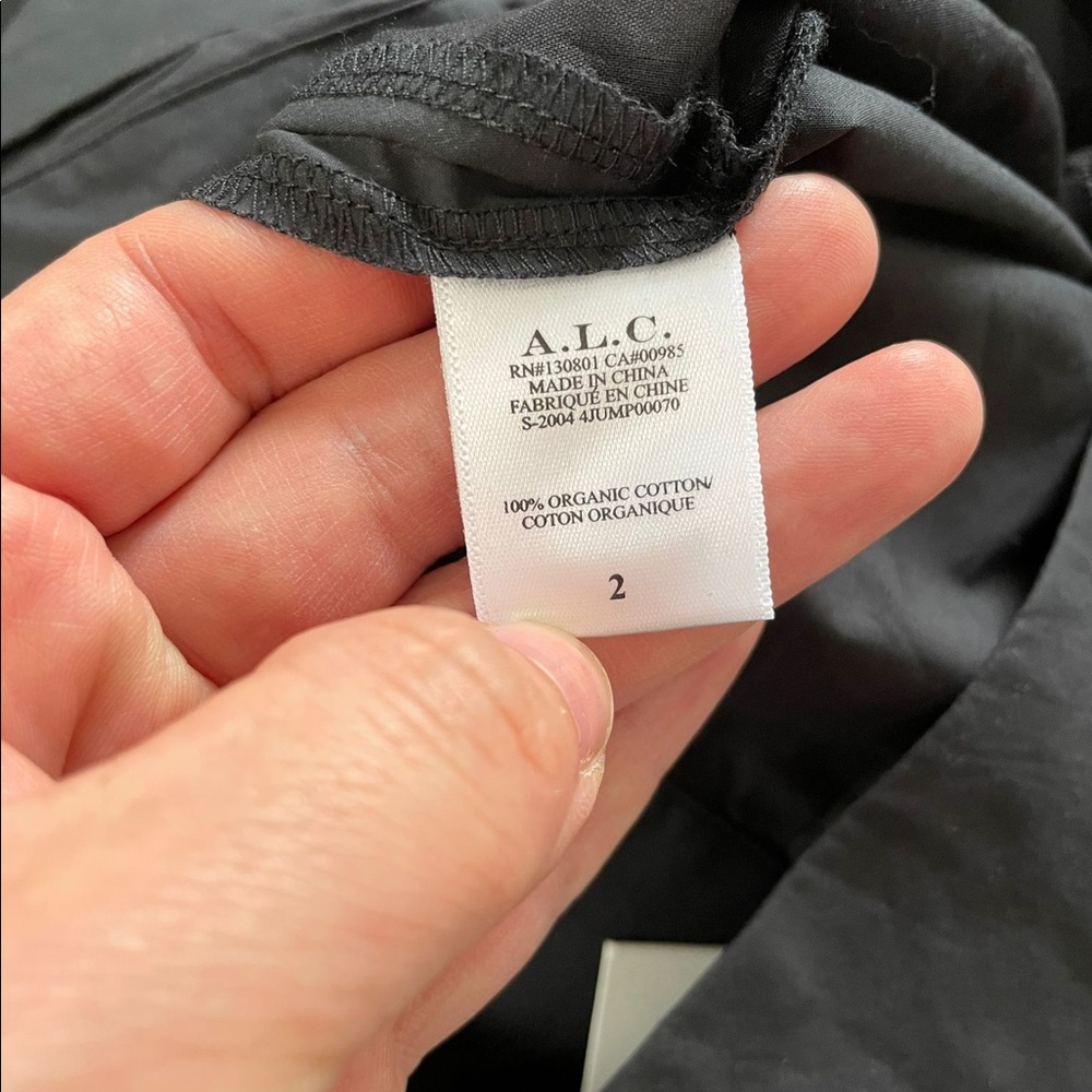 NWT A.L.C. Athelia Black Jumpsuit sz 2 - Picture 13 of 14